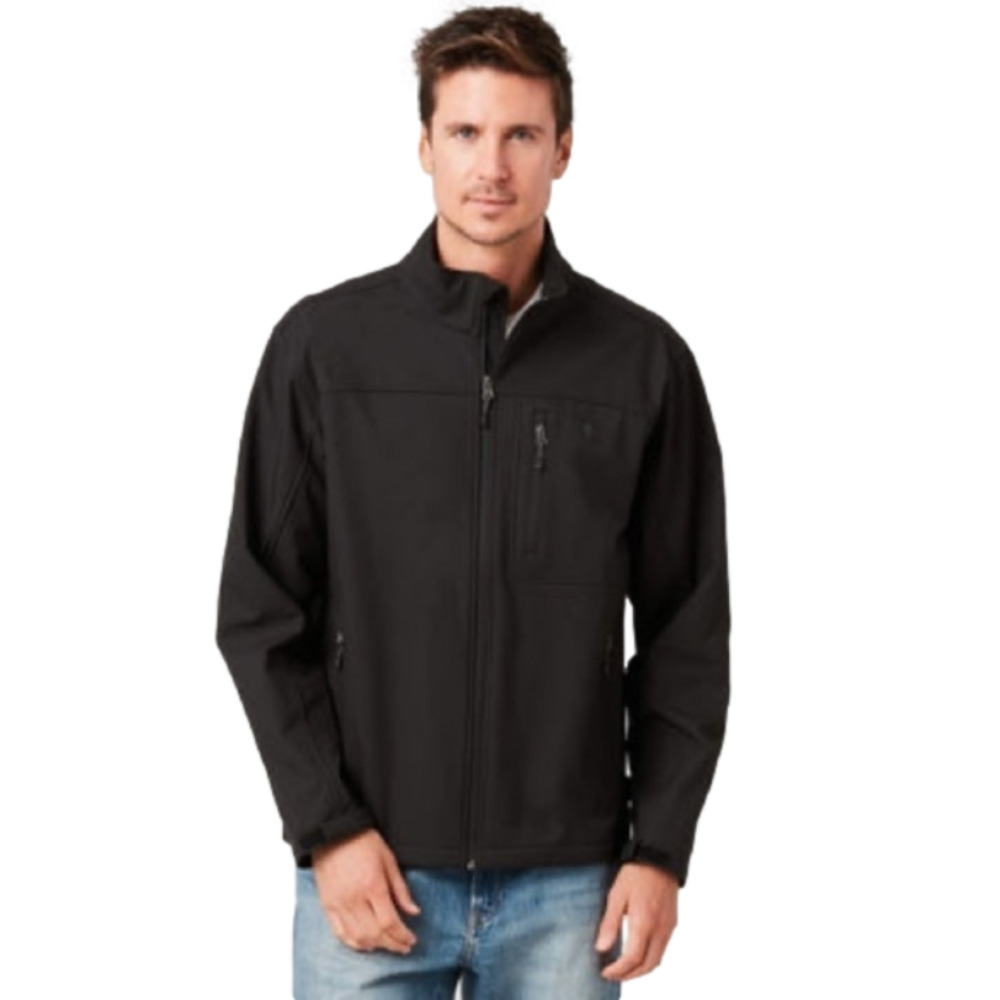 𝅺Free Country Men's Black Base Camp Soft shell Jacket in XL
